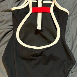 Chic Black and Red Kids leotard and red skirt